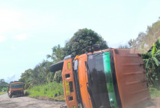 Truk Tangki CPO Terguling di Sanga Desa, Sopir Diduga Mengantuk