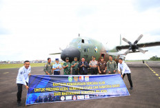 Pemprov Sumsel Kembali Salurkan Bantuan 15 Ton Logistik untuk Korban Bencana Sumbar lewat Jalur Udara
