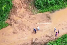 Longsor Tutup Jalan Lintas Pagaralam-Lahat, Akses Sempat Terganggu Total