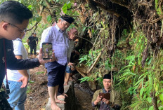 Tinjau Irigasi dan Bendungan di Tanjung Tebat Lahat