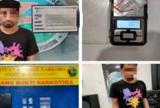 Simpan Narkotika Dalam Closet Kamar Mandi, Pria Ini Dibekuk Satres Narkoba Polres Muba 