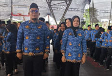 Solidaritas dan Pelayanan Prima: Disnakertrans Muba Ikuti Apel HUT KORPRI-PGRI dan Turut Donor Darah