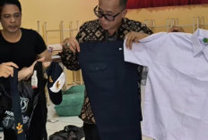 Kadisdikbud Muba Periksa Seragam Sekolah Gratis untuk Siswa SD dan SMP