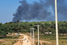 Asap Hitam Masih Terlihat di Lokasi Sumur Minyak Terbakar