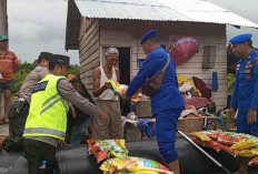 Satpolairud Polres Muba Bantu Evakuasi Warga Terdampak Banjir di GMP 