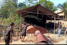 Polsek Sanga Desa Tertibkan Kilang Penyulingan Minyak Ilegal di Desa Keban I