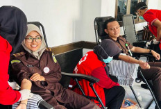 Sambut HUT Adhyaksa ke-64, Kejari OKI Kumpulkan 34 Kantong Darah, Aksi Donor Darah 