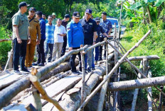 Usai Ditinjau Pj Bupati Muba, Jembatan Danau Cala Segera Dilakukan Perbaikan Secara Permanen 