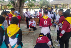 Para Siswa Antusias Ikuti Lomba PMR di SMAN 1 Indralaya Utara