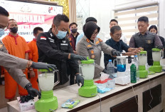 Polrestabes Palembang Musnahkan Ribuan Gram Sabu dan Ekstasi, Selamatkan Ratusan Ribu Jiwa