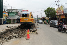 Proyek Siring di Pusat Kota Muara Enim Dikeluhkan Warga, Picu Kemacetan