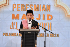 Menteri Agama Resmikan Masjid Al Abduh di Palembang, Jadikan Masjid Pusat Pemberdayaan Umat 