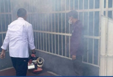 Gencar Berantas Sarang Nyamuk, Dinkes OKU Selatan Gelar Fogging di Lapas Muaradua