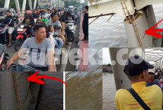 Diduga Tak Bisa Berenang, Pekerja Perbaikan Jembatan Ogan Kertapati Jatuh ke Sungai Musi