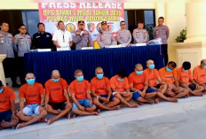 Operasi Sikat Musi I 2025, Polres Muratara Amankan 14 Preman dan 19 Pelaku Kejahatan Jalanan