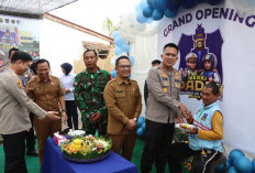 Resmikan Kedai Padek, Polres Muba Siapkan Fasilitas Kesehatan dan Perawatan Motor Gratis untuk Driver Ojek