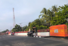  Sentuhan Songket Palembang Percantik Jembatan di Jalinteng Sanga Desa