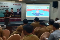 Inspektorat Muba Sosialisasi Anti Korupsi: ''Teguhkan Komitmen Berantas Korupsi untuk Indonesia Maju''