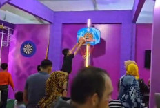 Dispopar Muba Tampilkan Permainan Bola di Stand Muba Expo 2024