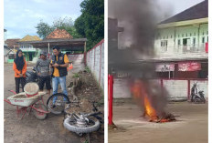 Sepeda Motor Ludes Terbakar Saat Hendak Isi BBM di SPBU Tanjung Batu