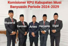 Pleno Perdana, Komisioner Tunjuk M Sigid Nugroho Jadi Ketua KPUD Muba Periode 2024-2029