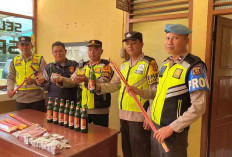 Polsek Rantau Alai Amankan Ribuan Petasan dan Minuman Keras Milik Pedagang di Kalangan