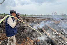 Puncak Musim Kemarau, 3 Hari Petugas Lakukan Pendinginan di Pangkalan Lampam 