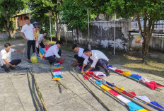 Semangat Sambut Hari Kemerdekaan, Seluruh Kantor di OKI Pasang Mulai Pasang Umbul-umbul