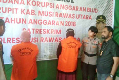 2 Mantan Direktur-Bendahara RSUD Rupit Tersangka Dugaan Korupsi Dana BLUD