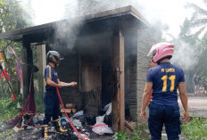 Pos Jaga Gedung Serbaguna Kayuara Terbakar, Api Berhasil Dipadamkan