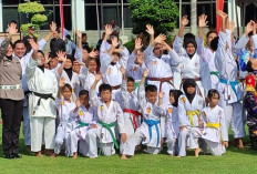 Karate Gajah Sora Tampil Memukau di Polres OKI 