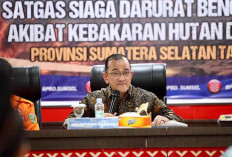 Sekda Sumsel Edward Candra Ajak Satgas Tingkatkan Kewaspadaan Antisipasi Karhutla