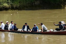 Herman Deru Tinjau Rencana Pembangunan Jembatan Gantung Banuayu–Talang Sawah