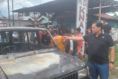 Mobil Kijang Milik Bengkel Knalpot di Watervang Lubuk Linggau Ludes Terbakar