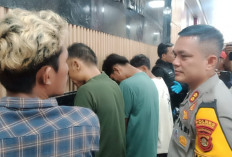 4 Pelaku Ditangkap, 1 Kabur, Polres Muara Enim Gerbek Pelaku Narkoba 