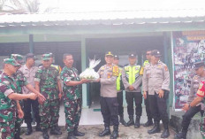 HUT TNI ke-79, Polsek Tanjung Batu Berikan Kejutan ke Personel Koramil 402-06