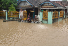 Air Sungai Aup Meluap, Puluhan Rumah di Muara Enim Terendam Banjir 