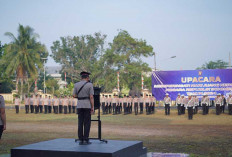 Kapolres OKI AKBP Hendrawan Susanto Pimpin Upacara Peringatan Hari Juang Polri