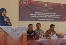 Komisioner KPU Ogan Ilir Monitoring Pleno Rekapitulasi DPHP 