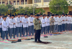 MAN 1 Muba Gelar Sholat Dhuha dan Doa Bersama untuk Kafilah Sumsel di STQH Nasional