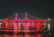Pesona Malam Jembatan Ampera yang Tak Pernah Tidur