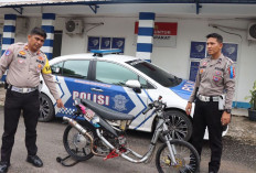 Bubarkan Balap Liar di Tanjung Senai, Satlantas Ogan Ilir Amankan Satu Motor Modifikasi