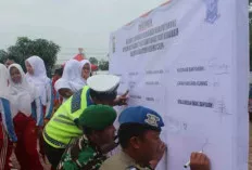 Ciptakan Rasa Aman dan Nyaman, Polres Banyuasin Deklarasi Zero Knalpot Brong 