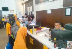 Meski Pembuatan SKCK di Polres Muba Membludak, Petugas Tetap Humanis