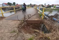 Jembatan Desa Tanjung Seteko-Sakatiga Berlubang, Jadi Ancaman bagi Pengendara