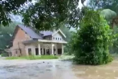 Banjir Rendam Pemukiman Warga di Desa Bumi Arjo OKI