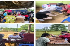Bersama Dokter Spesialis PKB Dinkes Muba Datangi Dua Desa di Kecamatan Batanghari Leko
