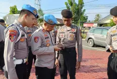 Cegah Pengaruh Negatif, Propram Polres Muba Medadak Periksa Handphone Seluruh Anggota, Hasilnya?