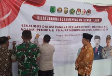 Pemilu 2024, Forkopimcam Bersama Pemuda dan Pelajar Deklarasi Dukung Pemilu Damai