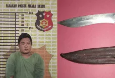 Patroli, Unit Reskrim Polsek Muara Kuang Amankan Pemuda Bawa Sajam 